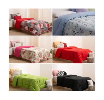 ACOLCHADO ORO LISO 1 1/2 TWIN(INDIVIDUAL) ESTAMPADO VARIOS